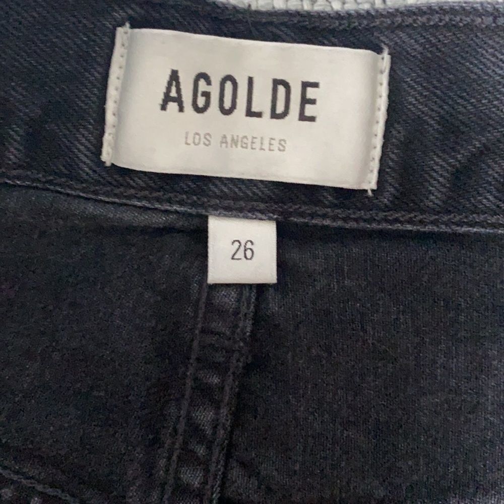 Agolde 90’s Midrise Loosefit Jeans Black Size 26 - Picture 7 of 13